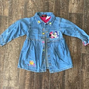 Vintage Minnie Mouse Button Up